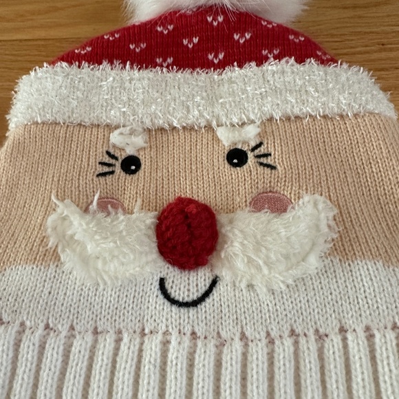 NWOT San Diego Hat Co. Santa Face Beanie Knit Hat Kids 5-7 Years - Picture 5 of 9